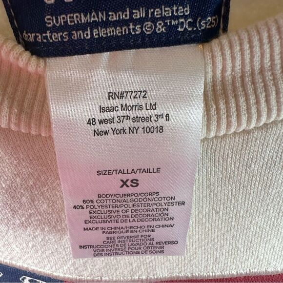 DC Comics White Superman Flag Sweater - Picture 9 of 9